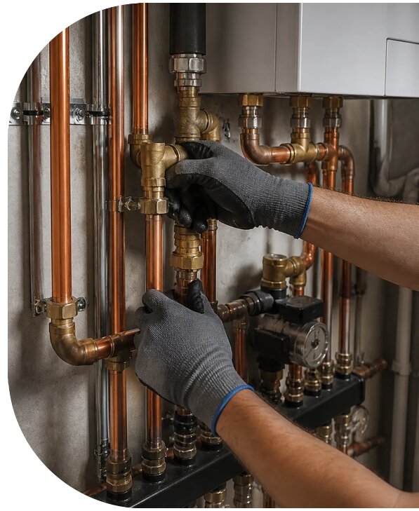 Монтаж медных труб отопления в Копейске от 1232 р. | АПаруса-Кпс