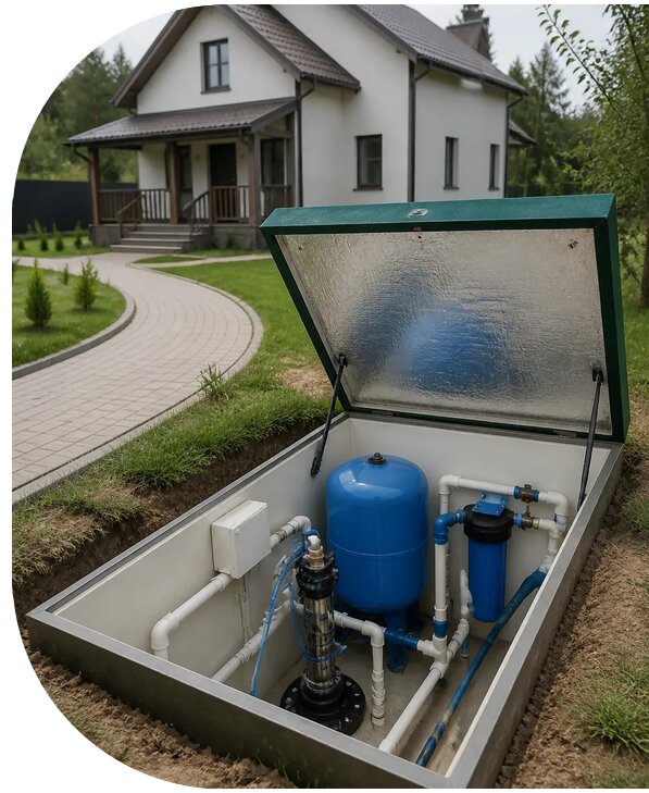 Автономное водоснабжение дома в Копейске от 153945 р. | АПаруса-Кпс